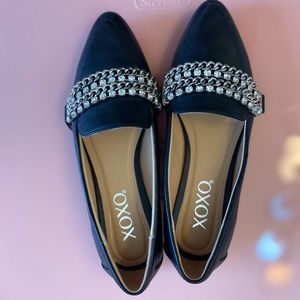 Woman’s black embellished doe by XOXO size 7M brand new without the tags